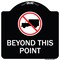 Signmission No Truck No Truck Graphic Beyond This Point Heavy-Gauge Aluminum Sign, 18" x 18", BW-1818-23562 A-DES-BW-1818-23562 - alternate 1